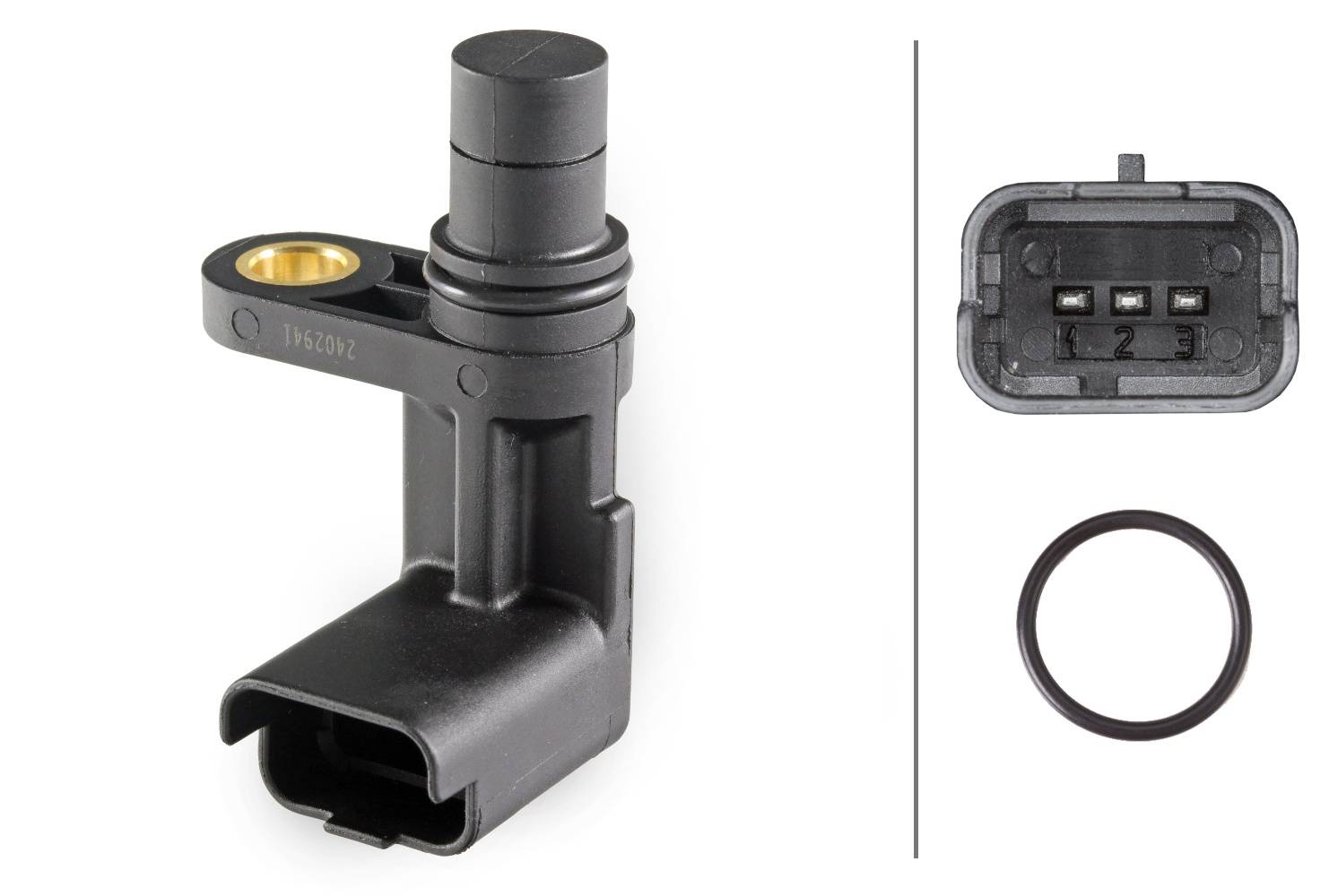 HELLA 6PU 009 168-311 Sensor, Nockenwellenposition - 3-polig - mit Dichtring/ohne Kabel