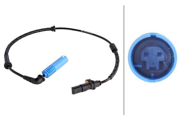 HELLA 6PU 009 106-321 Sensor, Raddrehzahl - 12V - Hinterachse beidseitig - Kabel: 650mm