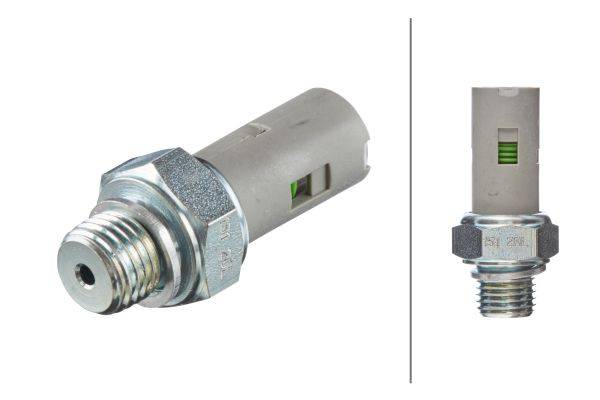 HELLA 6ZL 003 259-741 Öldruckschalter - 12V - Anschlussanzahl: 1 - Öffner - Farbe: grau