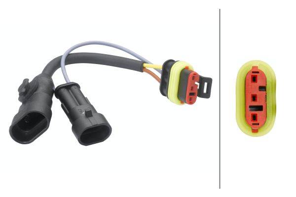 HELLA 8KA 194 768-011 Leitungsadapter, Elektrosatz - Bi-Halogen-->Bi-LED/Bi-Xenon-->Bi-LED - Kabel: