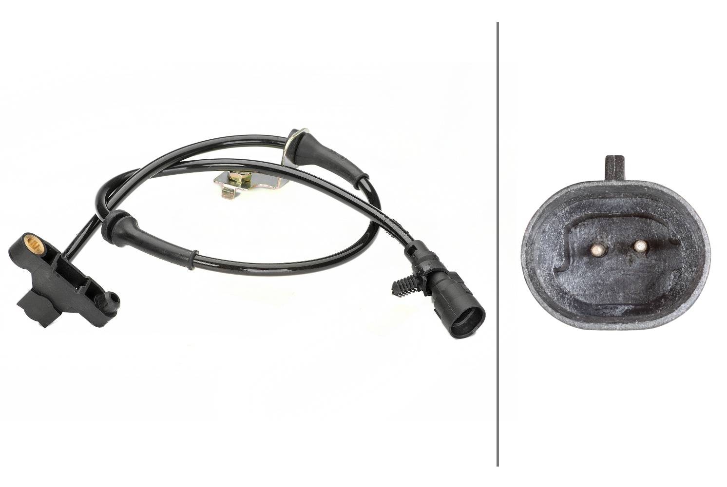 HELLA 6PU 230 040-251 Sensor, Raddrehzahl - 2-polig - Vorderachse - mit Halter