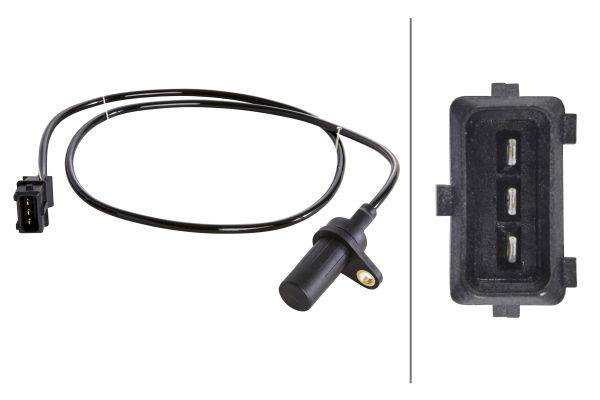 HELLA 6PU 009 146-451 Impulsgeber, Kurbelwelle - 12V - 3-polig - Kabel: 950mm
