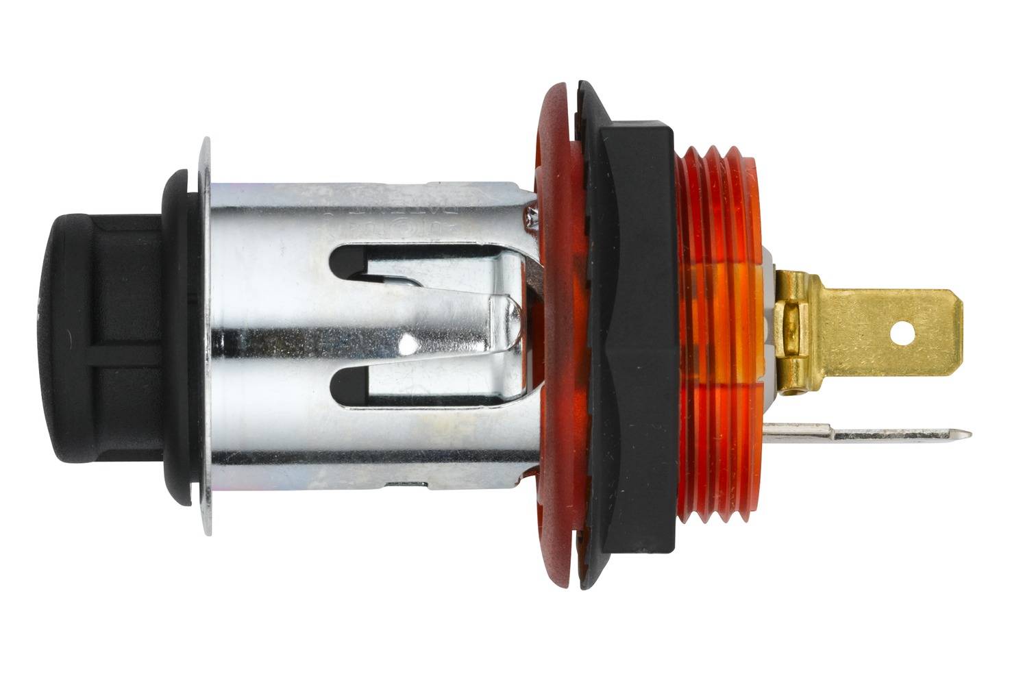 HELLA 8EZ 008 021-051 Zigarettenanzünder - 24V - Einbau - Stecker: Flachstecker - rot