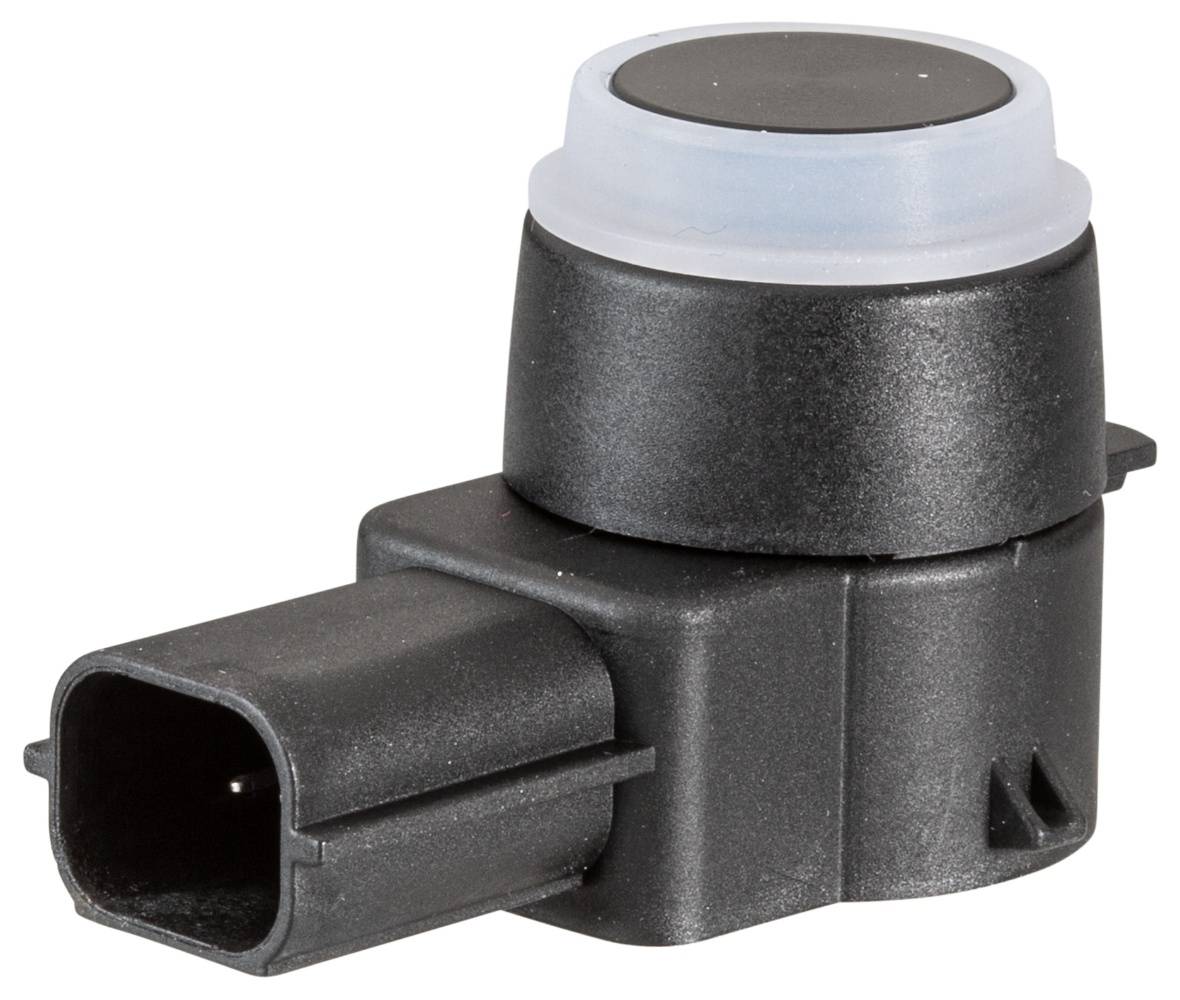 HELLA 6PX 358 141-111 Sensor, Einparkhilfe - gewinkelt - 3-polig - gesteckt - lackierbar - mit Befes