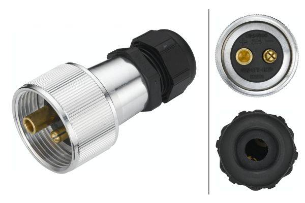 HELLA 8JA 001 925-001 Stecker - 12/24V - Stecker: Schraubkontakt