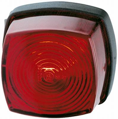 HELLA 2SA 003 057-021 Schlussleuchte - 12/24V - Anbau - Lichtscheibenfarbe: rot - hinten links/hinte
