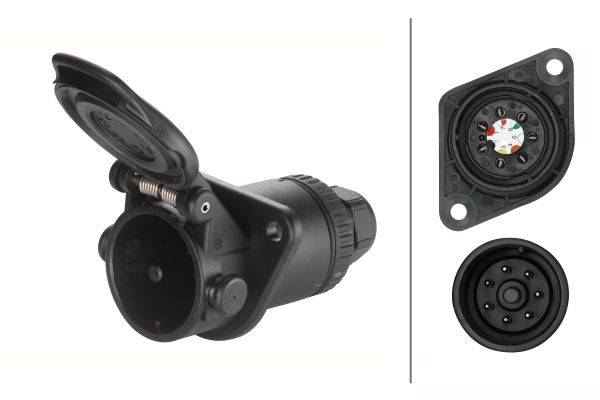 HELLA 8JB 011 895-001 Steckdose - 12V - 7-polig - DIN/ISO: 7638-2