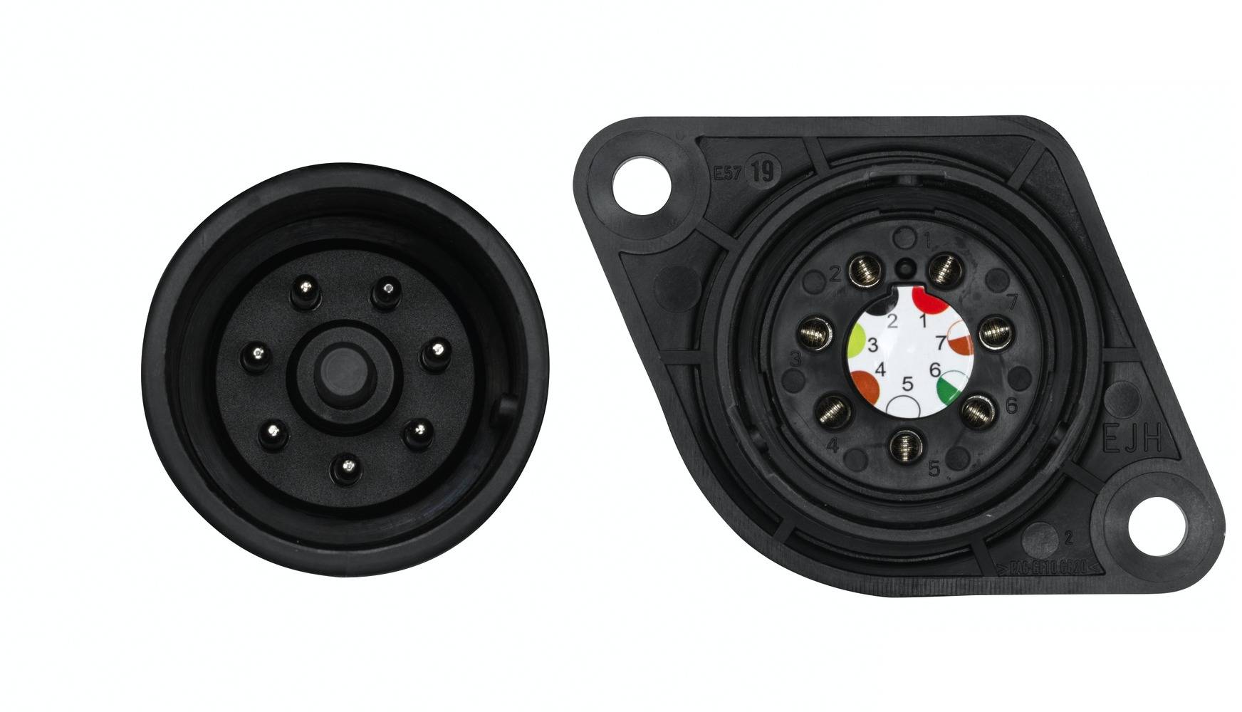 HELLA 8JB 011 895-001 Steckdose - 12V - 7-polig - DIN/ISO: 7638-2