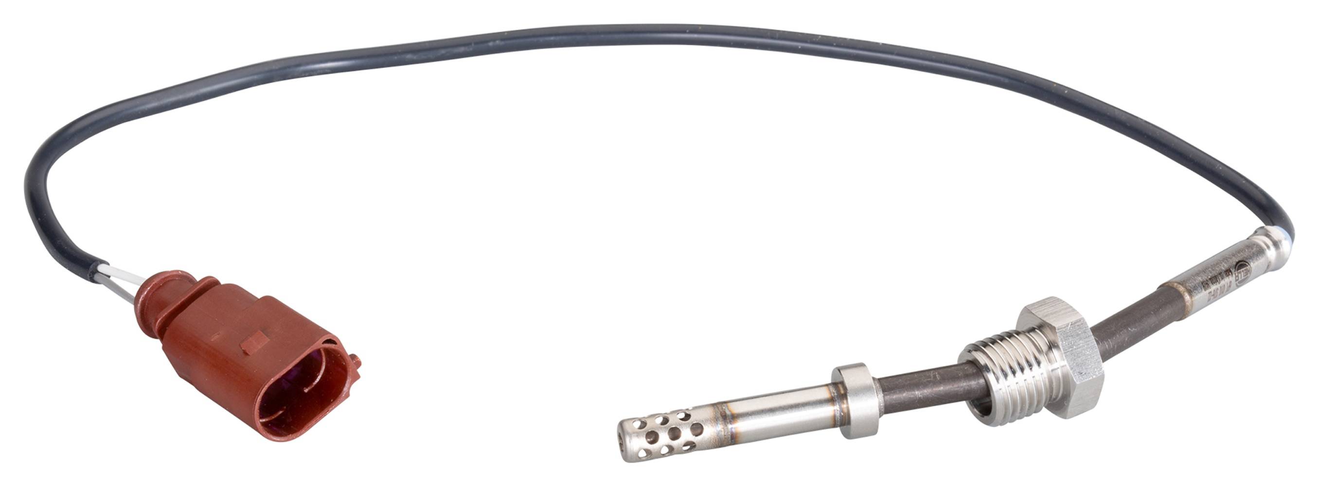 HELLA 6PT 010 376-221 Sensor, Abgastemperatur - 2-polig - geschraubt - Kabel: 355mm
