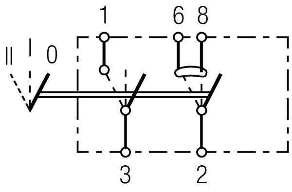 HELLA 6RH 004 570-401 Schalter - Kippbetätigung - Ausstattungsvar.: II+I-0 - Anschlussanzahl: 5 - oh