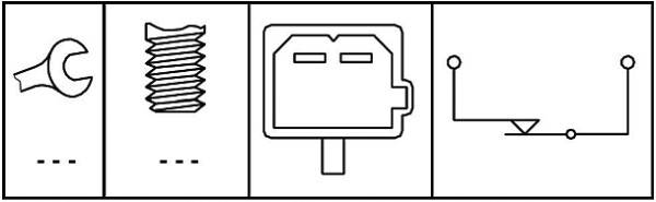 HELLA 6DD 008 622-721 Bremslichtschalter - 12V - Anschlussanzahl: 2 - geclipst - Öffner - elektrisch