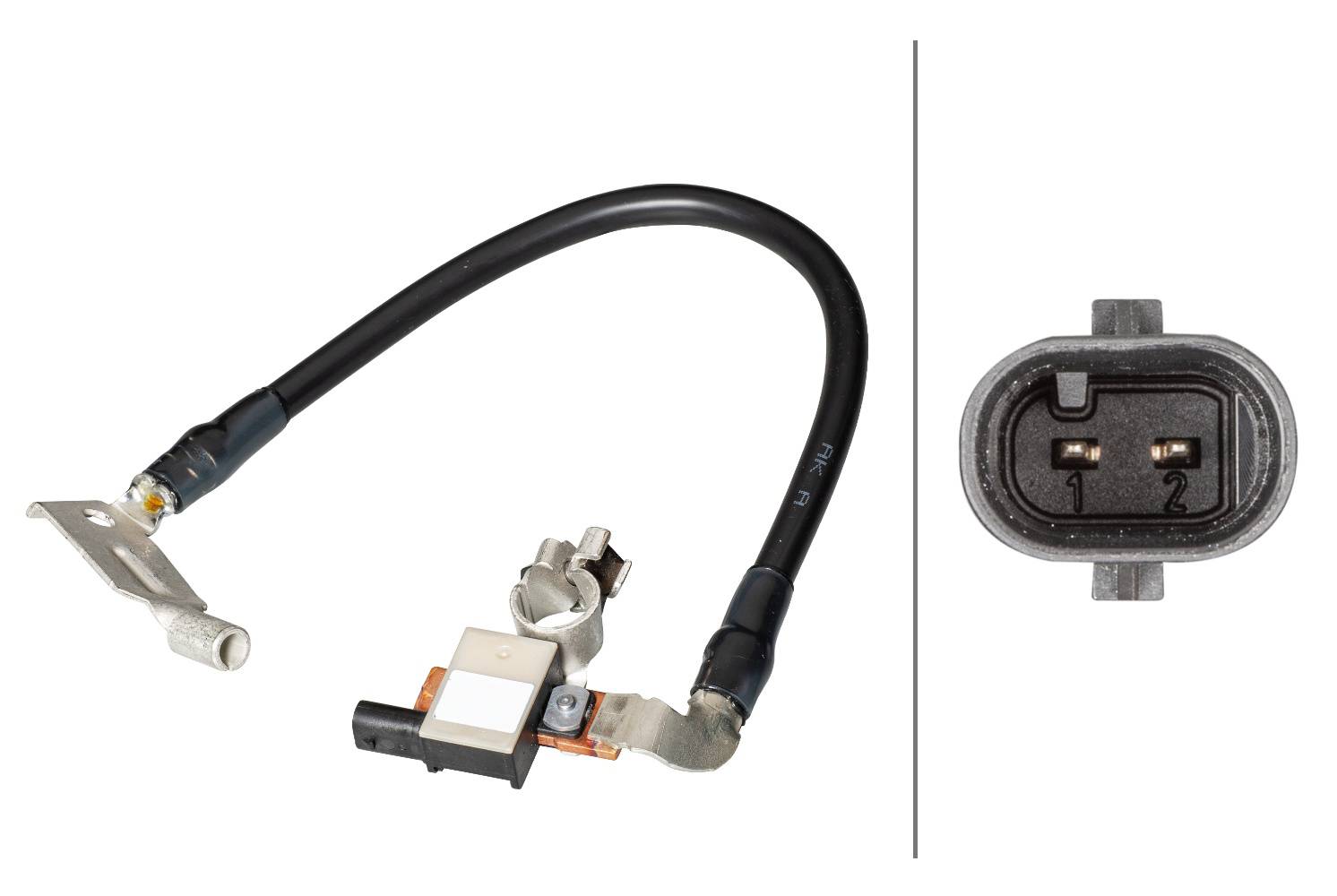 HELLA 6PK 013 288-911 Sensor, Batteriemanagement - 12V - geschraubt - Kabel: 365mm