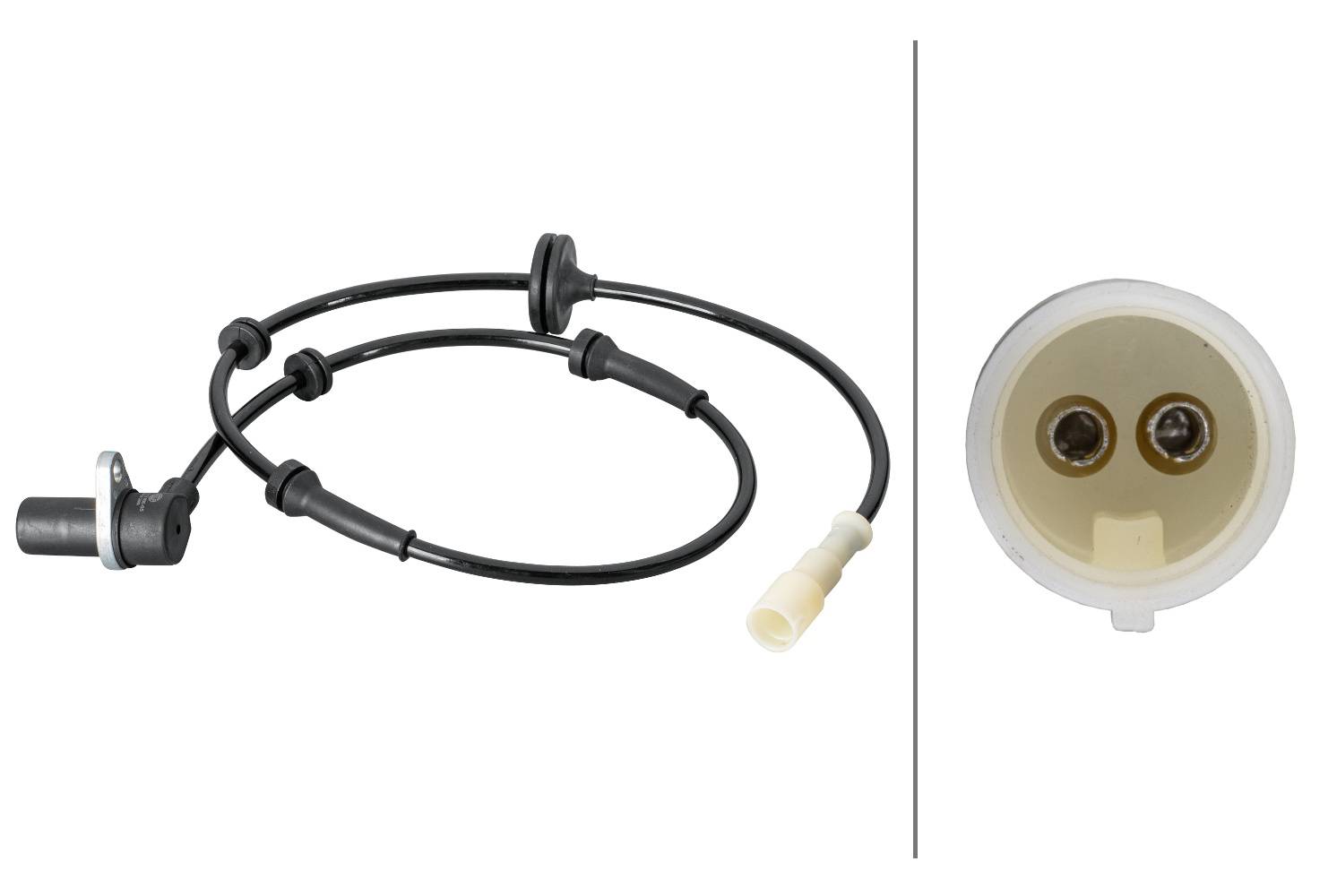 HELLA 6PU 012 806-651 Sensor, Raddrehzahl - 2-polig - vorne links - Kabel: 865mm