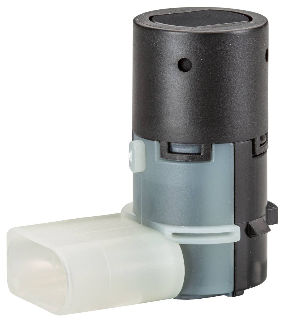 HELLA 6PX 358 141-241 Sensor, Einparkhilfe - gewinkelt - 3-polig - gesteckt - lackierbar