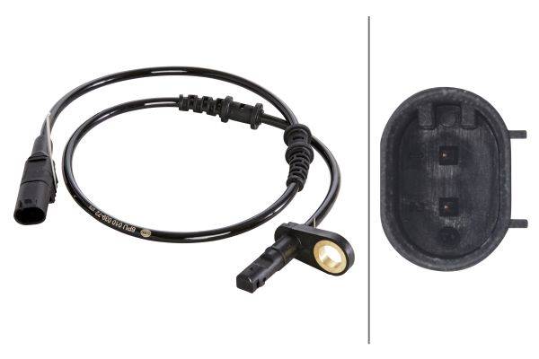 HELLA 6PU 010 039-721 Sensor, Raddrehzahl - 12V - Kabel: 650mm