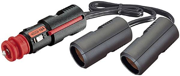 HELLA 8JA 007 589-111 Adapter, Zigarettenanzünder - 24V - Länge: 0.25m