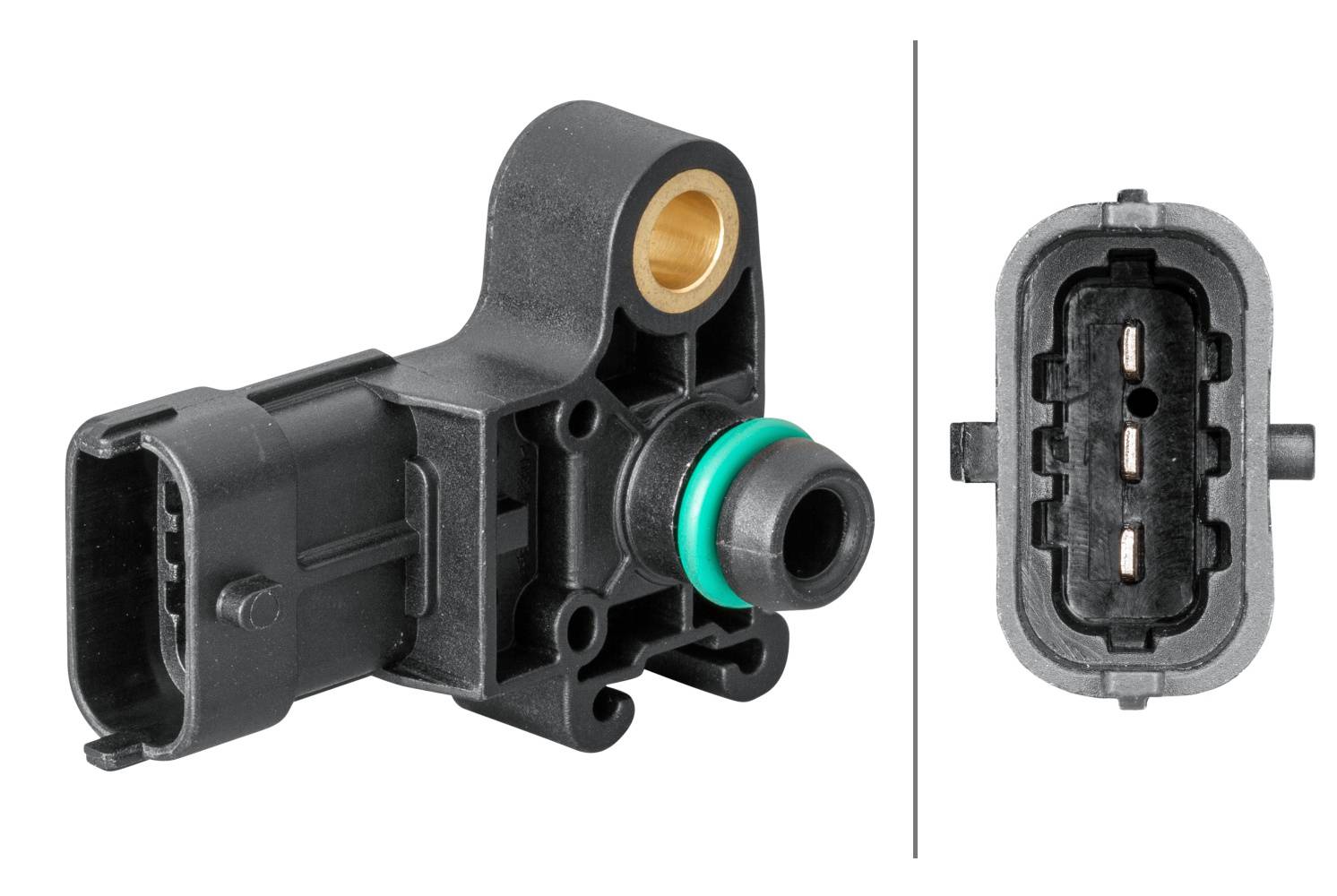 HELLA 6PP 358 152-051 Sensor, Ladedruck - 3-polig - geschraubt