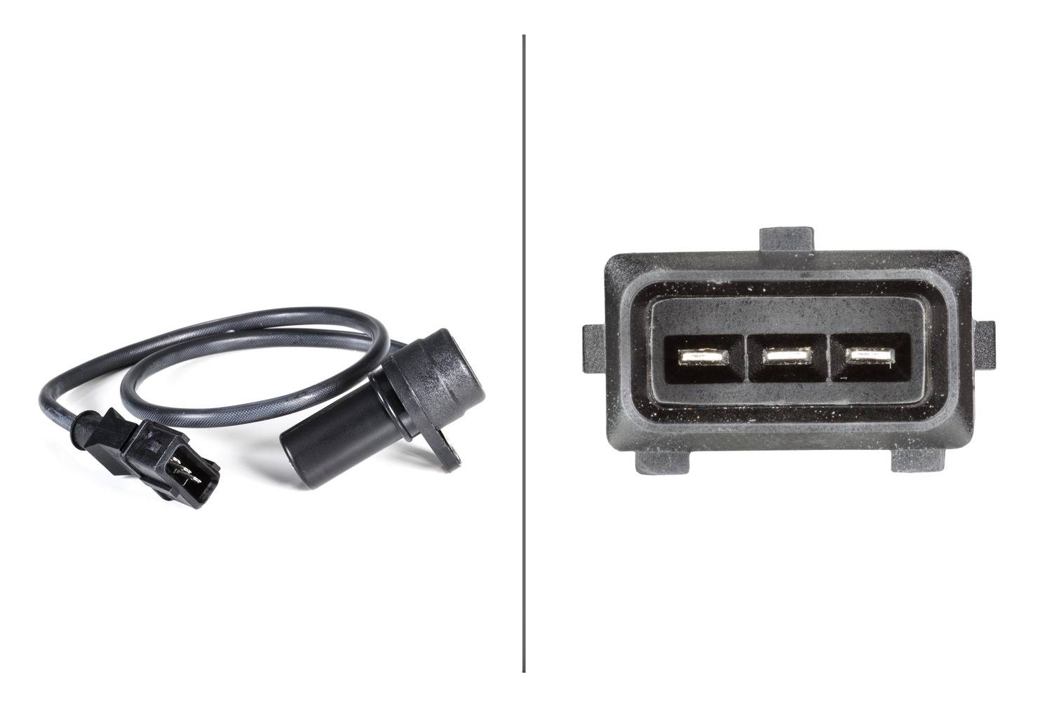 HELLA 6PU 009 146-211 Impulsgeber, Kurbelwelle - 12V - 3-polig - Kabel: 495mm