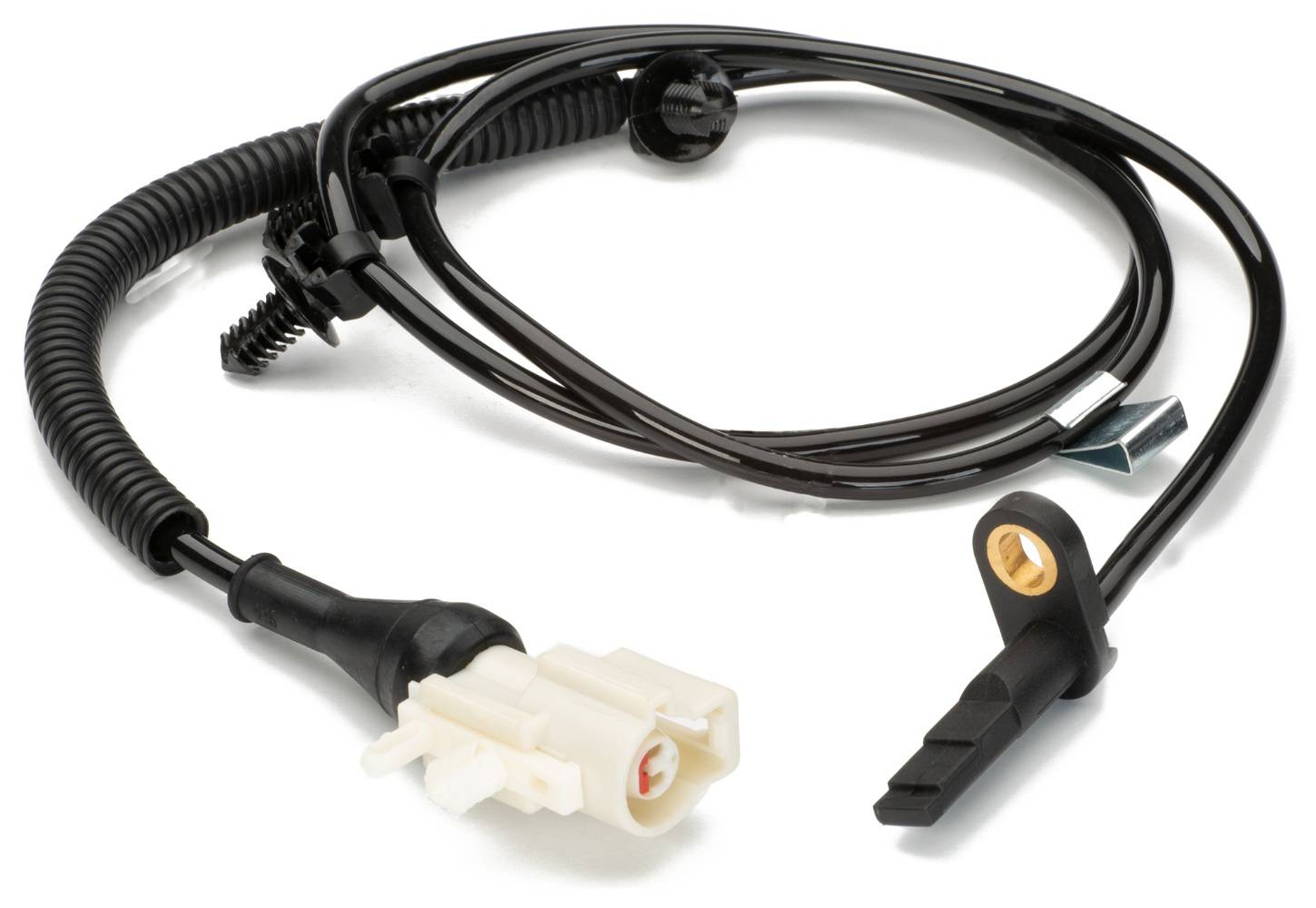 HELLA 6PU 230 040-511 Sensor, Raddrehzahl - 2-polig - hinten - Kabel: 1063mm - mit Halter