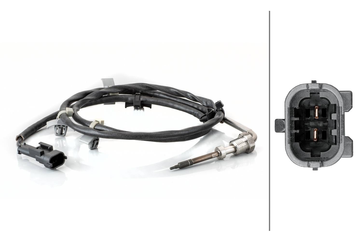 HELLA 6PT 014 494-611 Sensor, Abgastemperatur - 2-polig - geschraubt - Kabel: 1130mm