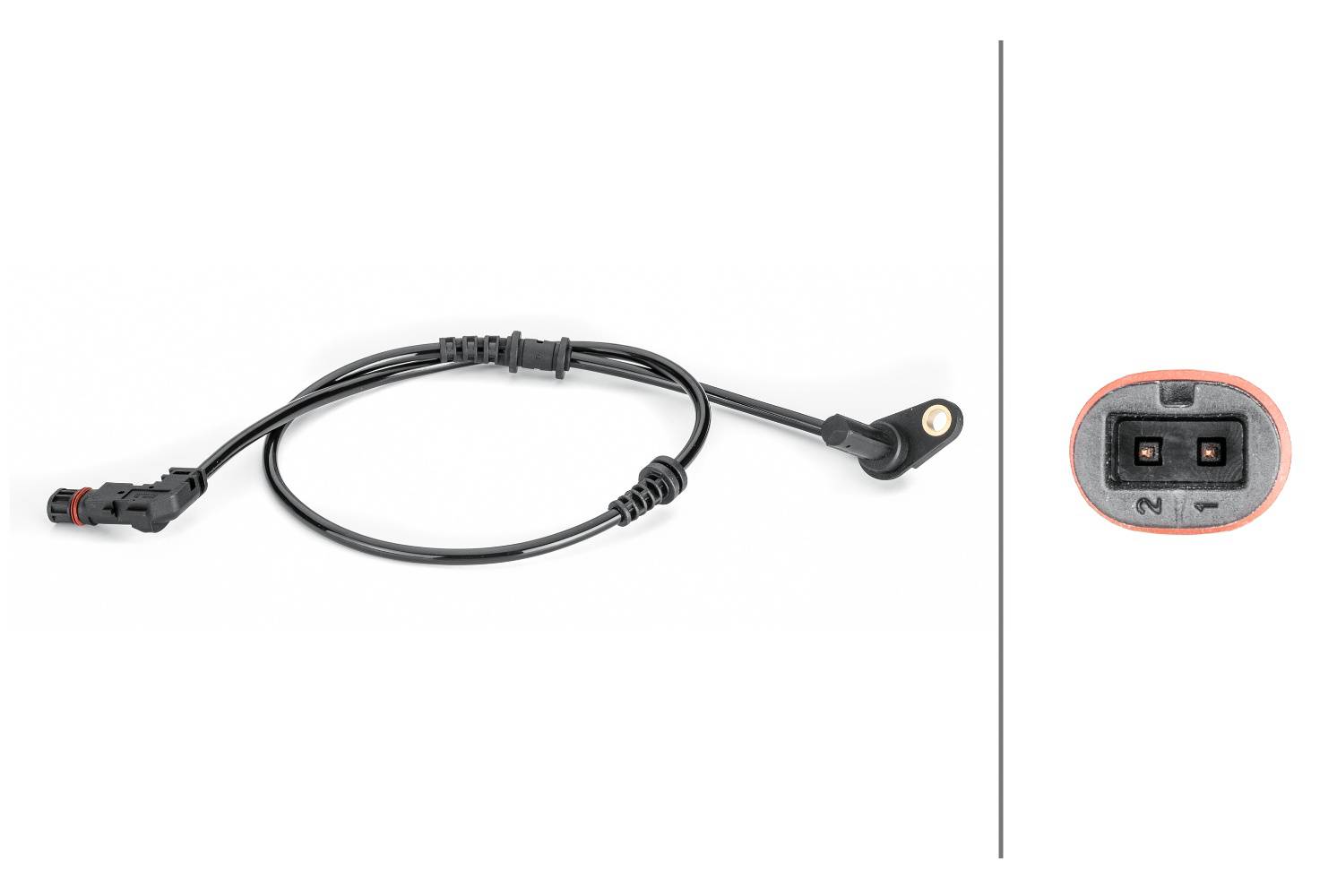HELLA 6PU 012 806-561 Sensor, Raddrehzahl - 2-polig - Vorderachse links - Gesamtlänge720mm