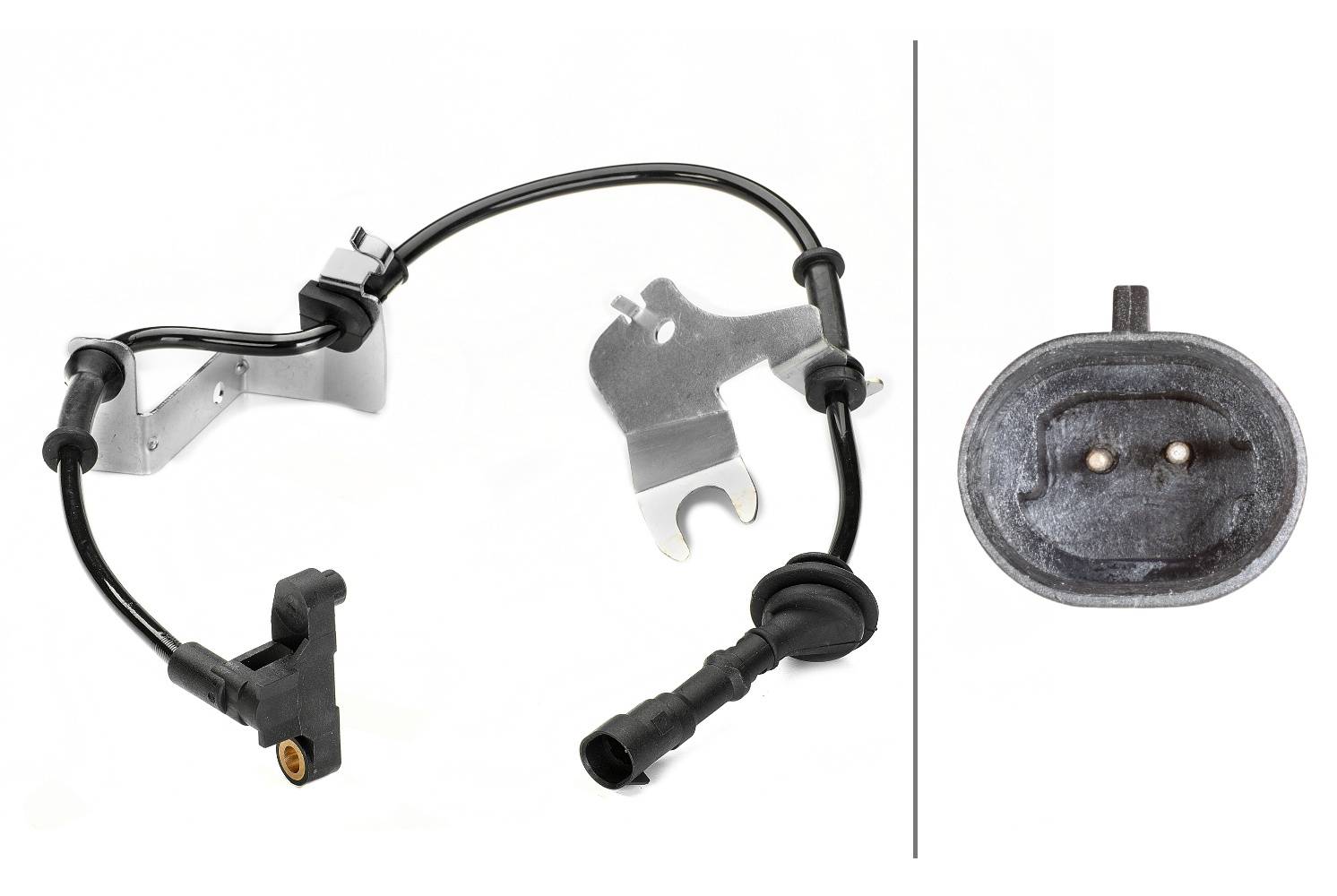 HELLA 6PU 230 040-281 Sensor, Raddrehzahl - 2-polig - Vorderachse - mit Halter