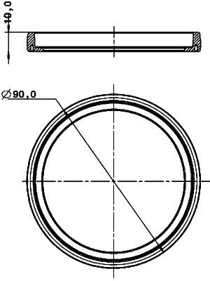 HELLA 9GD 980 696-001 Dichtung