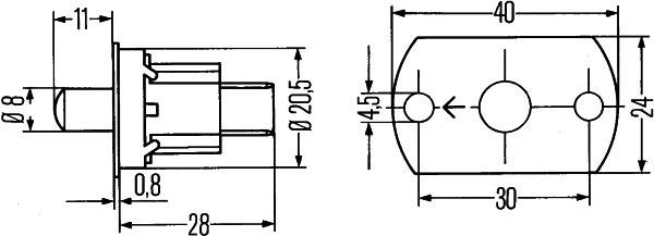 HELLA 6ZF 005 686-067 Schalter, Türkontakt