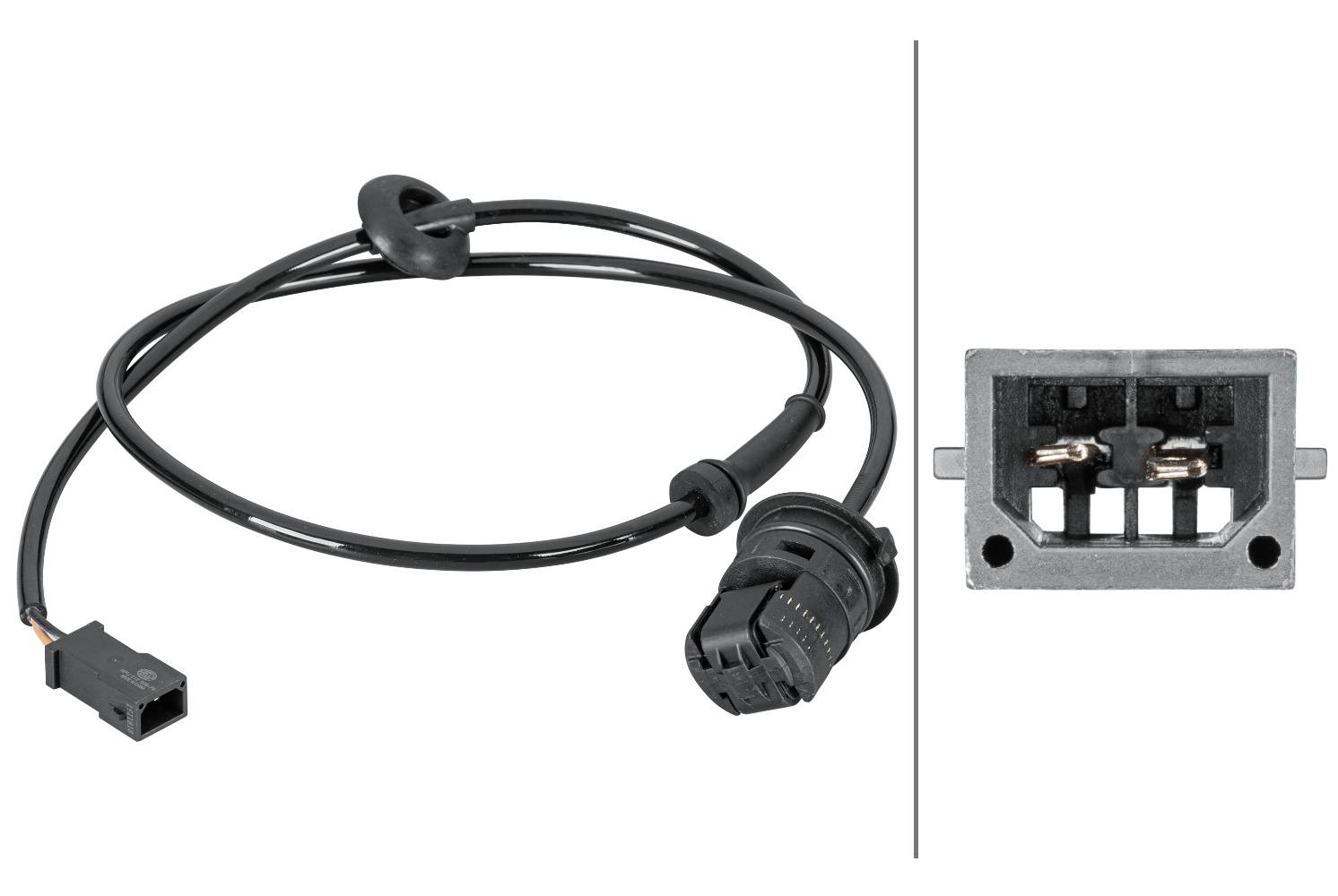 HELLA 6PU 012 806-791 Sensor, Raddrehzahl - 2-polig - Hinterachse beidseitig - Kabel: 930mm
