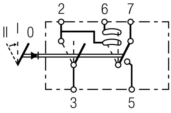 HELLA 6RH 008 948-002 Schalter - Tastbetätigung/Wippbetätigung - Ausstattungsvar.: II+->I-0 - Anschl