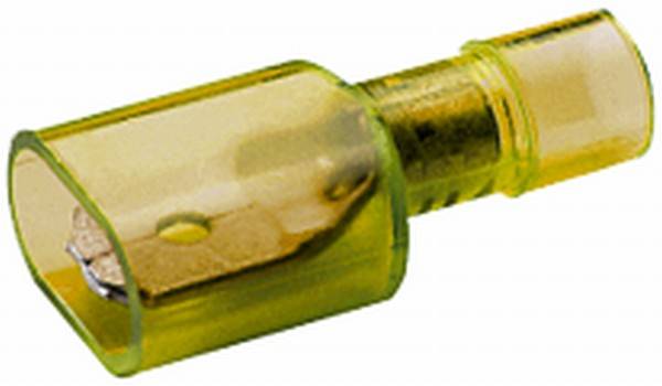 HELLA 8KW 744 705-003 Leitungsverbinder - mit Staubschutz - gelb - von: 4.0mm² - bis: 6.0mm² - Flach