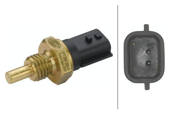 HELLA 6PT 009 309-471 Sensor, Öltemperatur - 12V - geschraubt