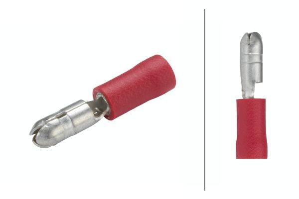 HELLA 8KW 044 040-812 Leitungsverbinder - rot - von: 0.5mm² - bis: 1.0mm² - Rundstecker - Ø: 4mm - S