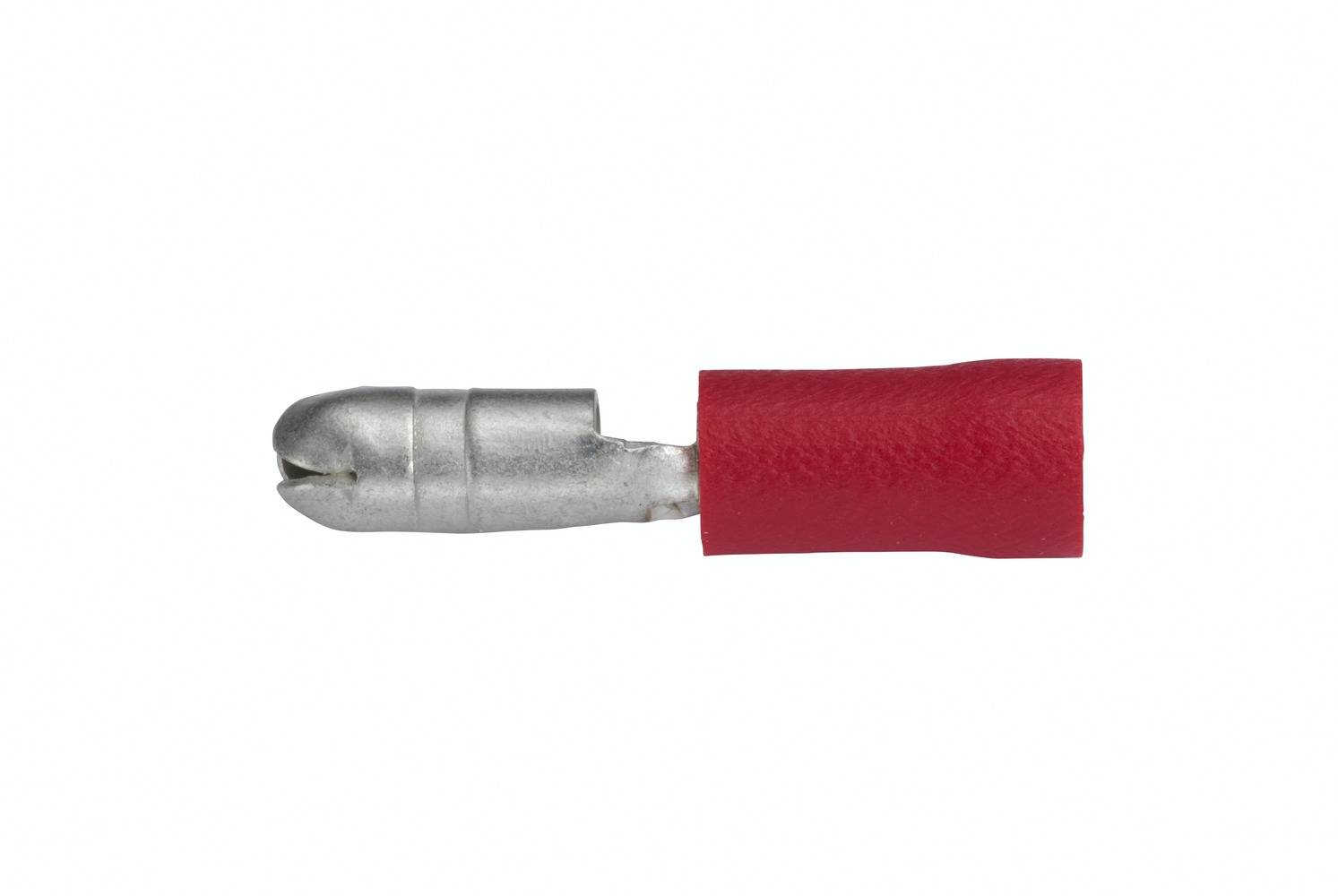 HELLA 8KW 044 040-812 Leitungsverbinder - rot - von: 0.5mm² - bis: 1.0mm² - Rundstecker - Ø: 4mm - S