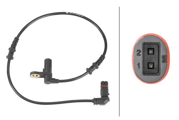 HELLA 6PU 012 039-621 Sensor, Raddrehzahl - 12V - Kabel: 600mm