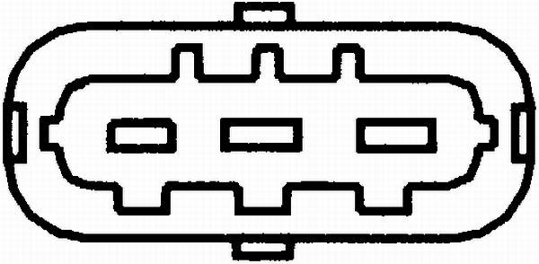 HELLA 6PU 009 163-811 Impulsgeber, Kurbelwelle - 12V - 3-polig - Kabel: 305mm