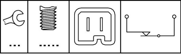 HELLA 6DD 008 622-171 Bremslichtschalter - 12V - Anschlussanzahl: 2 - geschraubt - Öffner - elektris