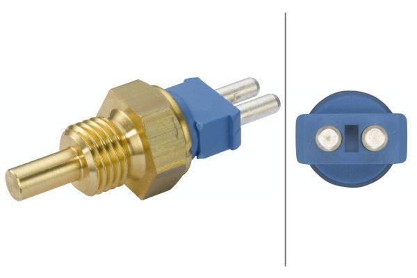 HELLA 6PT 009 107-391 Sensor, Kühlmitteltemperatur - 12V - geschraubt