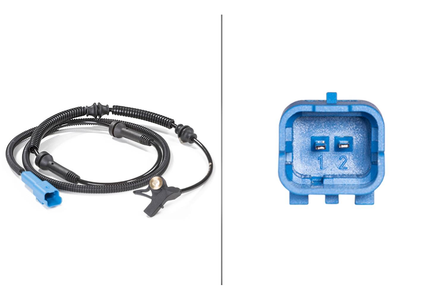 HELLA 6PU 009 106-821 Sensor, Raddrehzahl - 12V - Vorderachse beidseitig - Kabel: 1207mm
