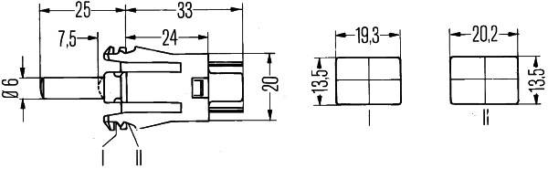 HELLA 6ZF 004 229-011 Schalter, Türkontakt - Druckbetätigung - 12V - Anschlussanzahl: 2 - geklemmt -