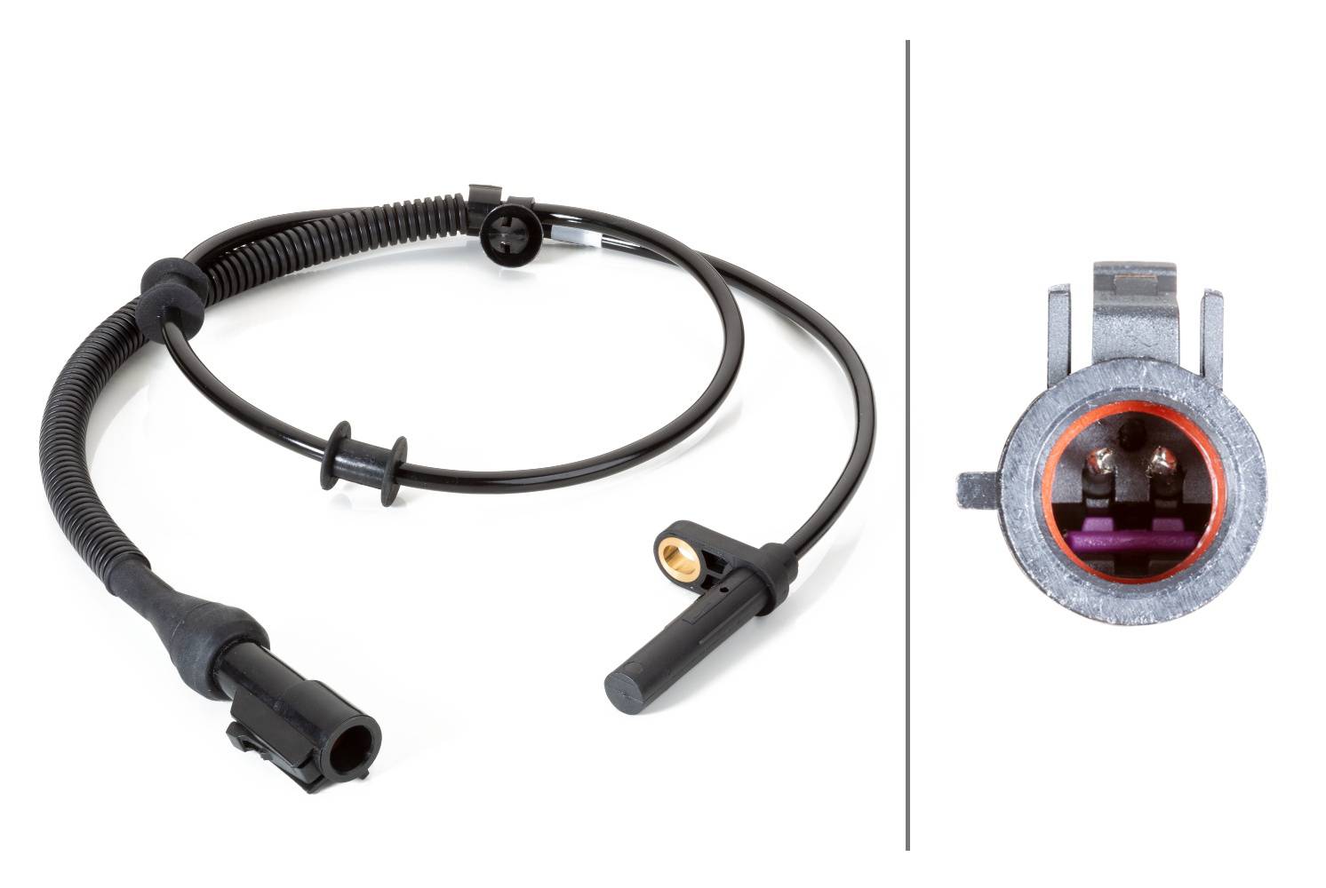HELLA 6PU 230 040-891 Sensor, Raddrehzahl - 2-polig - Vorderachse beidseitig - Kabel: 900mm - mit Ha