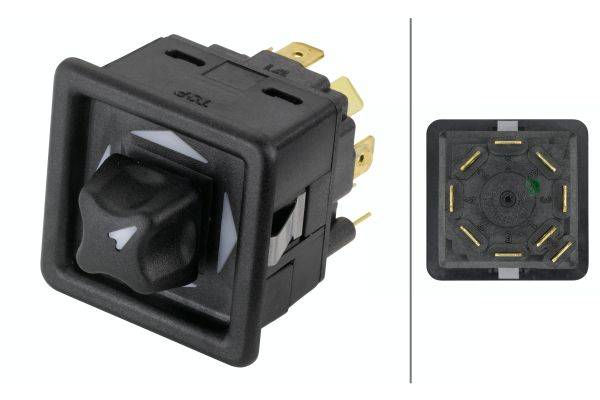 HELLA 6GM 500 212-012 Schalter - Druckbetätigung - 12V