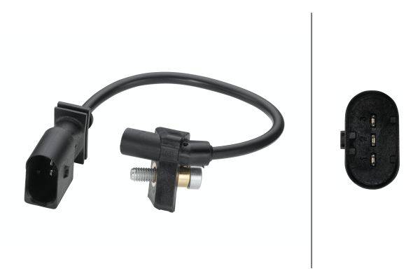 HELLA 6PU 013 122-041 Impulsgeber, Kurbelwelle - 3-polig - Kabel: 226mm
