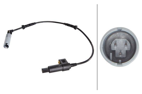 HELLA 6PU 009 106-271 Sensor, Raddrehzahl - 12V - Vorderachse beidseitig - Kabel: 485mm