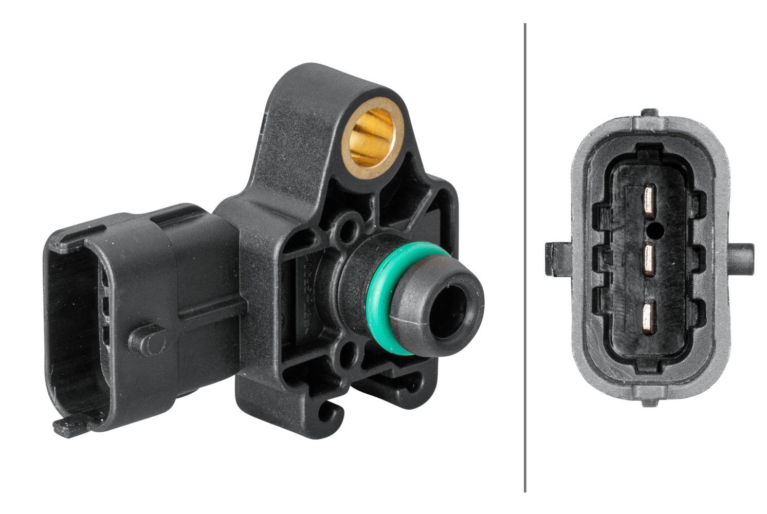 HELLA 6PP 358 152-091 Sensor, Ladedruck - 3-polig - geschraubt