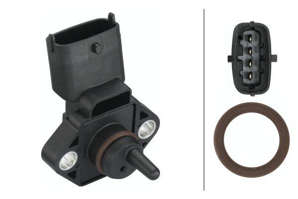 HELLA 6PP 013 400-011 Sensor, Ansauglufttemperatur - mit Dichtring