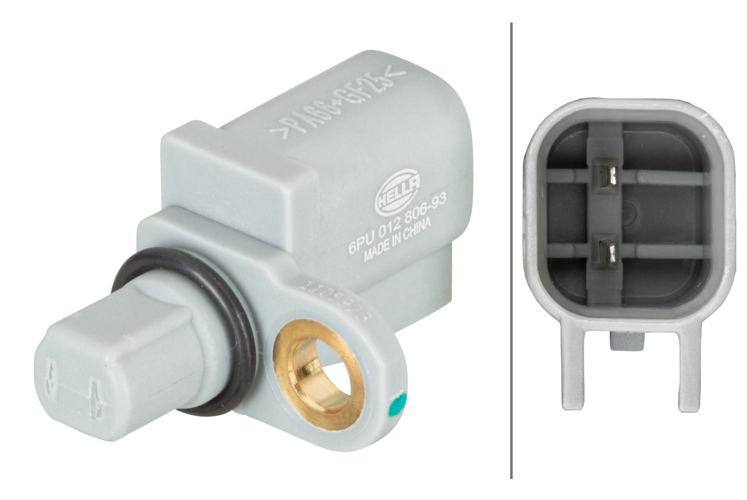 HELLA 6PU 012 806-931 Sensor, Raddrehzahl - 2-polig - Hinterachse beidseitig