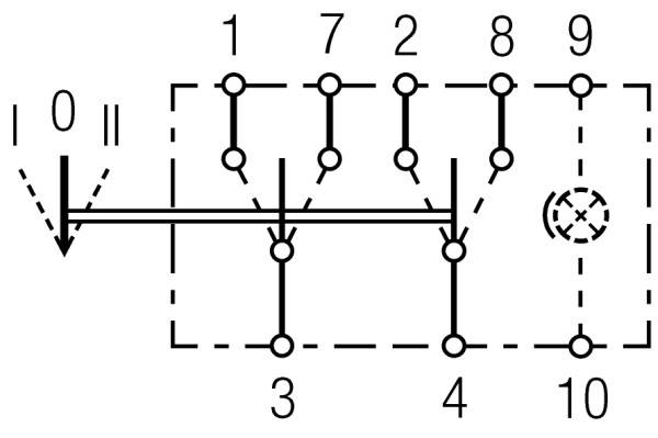 HELLA 6FH 004 570-521 Schalter - Kippbetätigung - Ausstattungsvar.: I-0-II - Anschlussanzahl: 8