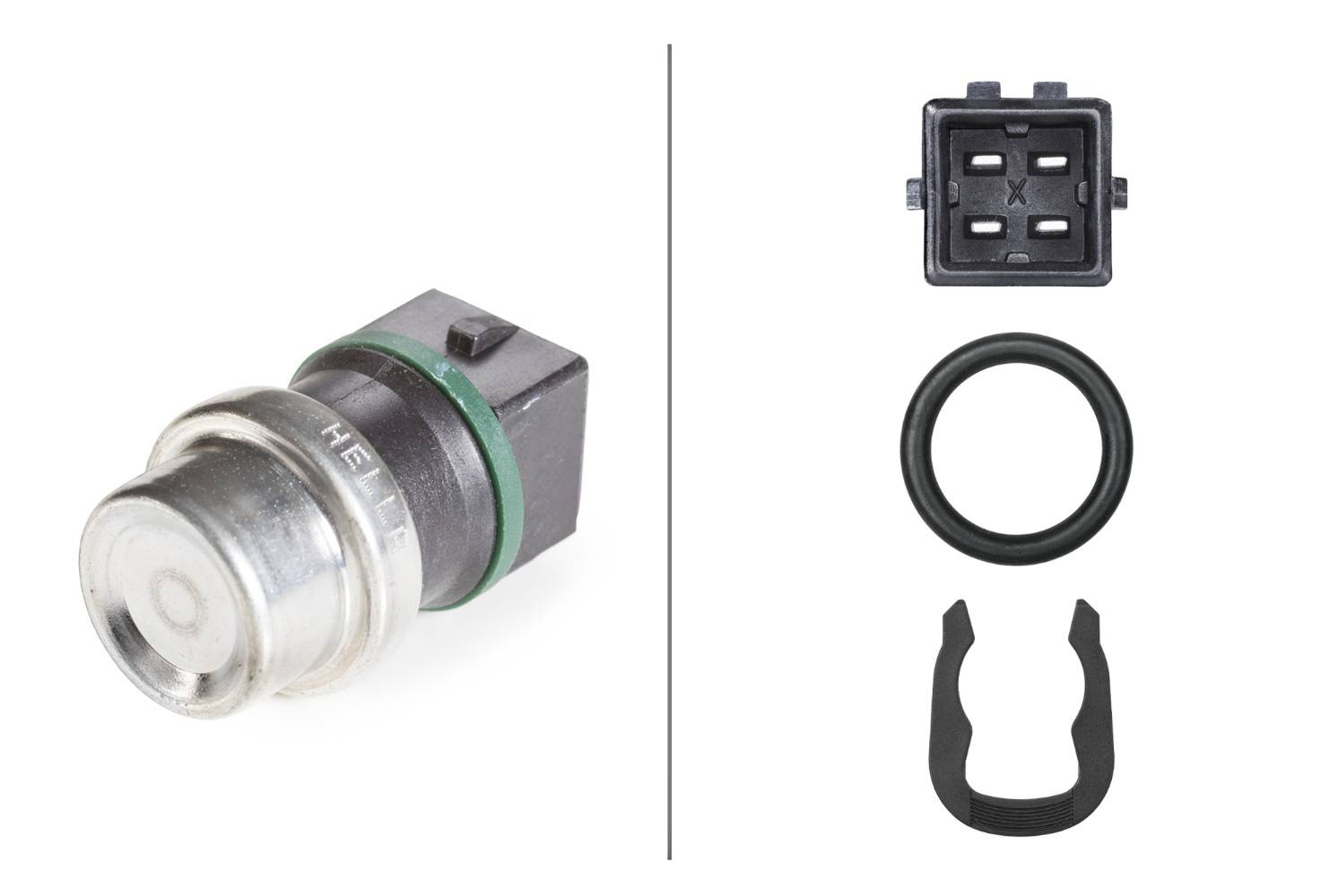 HELLA 6PT 009 107-461 Sensor, Kühlmitteltemperatur - 12V - gesteckt - mit Dichtung
