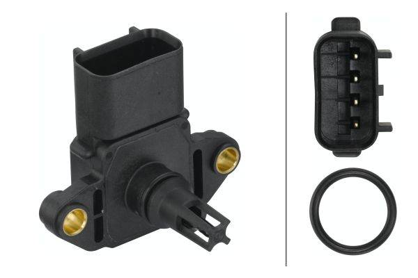 HELLA 6PP 009 400-381 Sensor, Saugrohrdruck - 12V